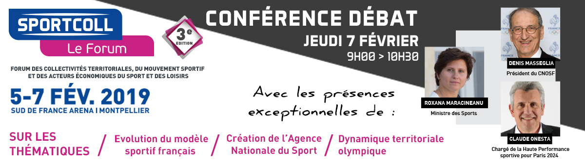 3ème édition du Forum SportColl, les 5, 6 et 7 février au Parc des Expositions de Montpellier / Pérols